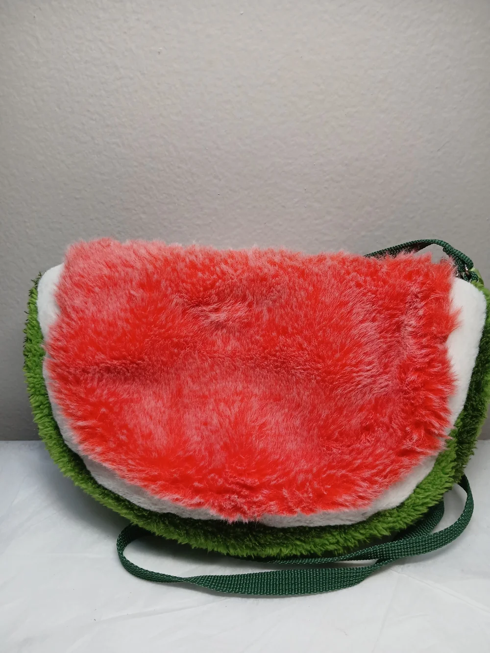 Jellycat Watermelon Plush Crossbody Bag in Red, Green & Brown